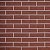 Кирпич облицовочный Керма Бордо темный 0,7 НФ глубокий рустик узкий 250х85х65 мм