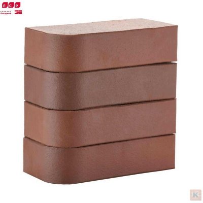 Кирпич фигурный R-60 ЛСР Белый полнотелый печной М500 размер кирпича 250*120*65 мм