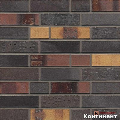 Кирпич клинкерный MUHR Kobalt Spezial Geflammt (№ 40) 290*90*40 мм