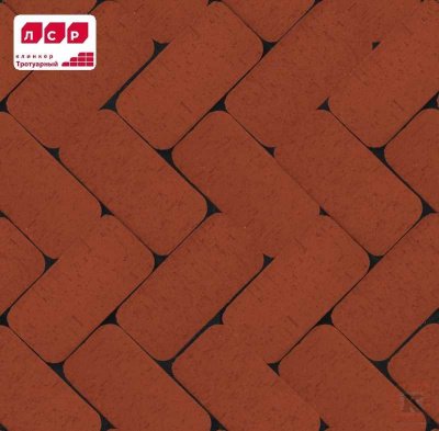 Клинкерная_Брусчатка красная Лондон классик R_