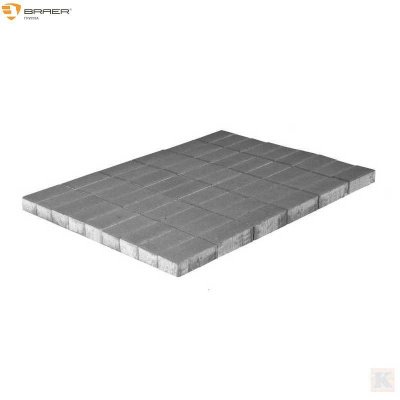 плитка серая Браер 200х100 толщина 60 мм