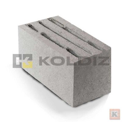 _Бетонный стеновой восьмищелевой блок_Koldiz