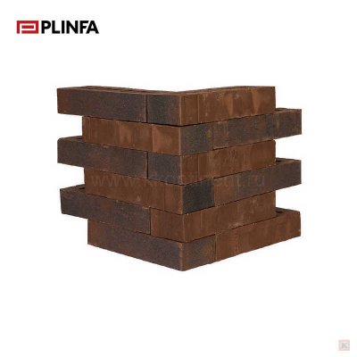 Кирпич лицевой клинкерный Plinfa Iron 2302, размер 270х85х50 мм V2