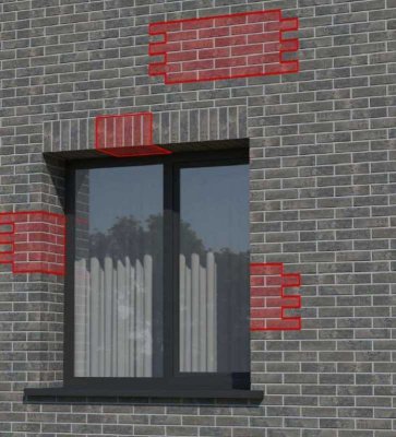 фото расположения откосов и перемычек для термопанели BestPoint