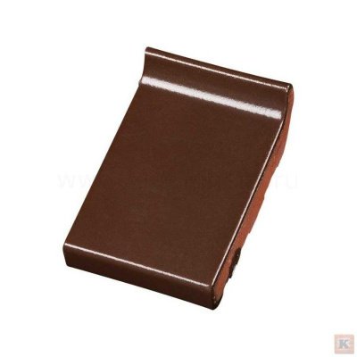Оконный отлив 105x160x30 dark brown glazed темно-коричневый