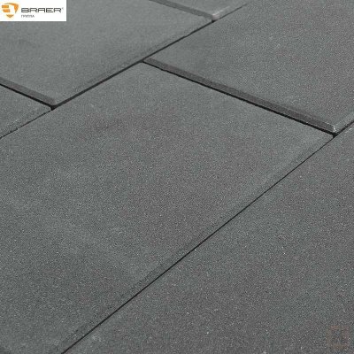 Бетонная тротуарная плитка BRAER "Серая" серия "Триада"