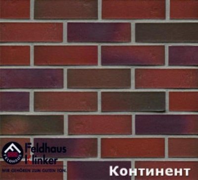 Плитка под кирпич Feldhaus Klinker Accudo Carmesi Bluastro, арт. R714 размер 240*52*14 мм