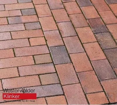 Westerwalder_Klinker_Тротуарный клинкер PK84S rotbraun-bunt spezial 2 200х100х40 мм