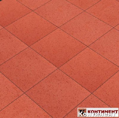 Тротуарный клинкер LODE Красная квадратная, 200*200*30 мм