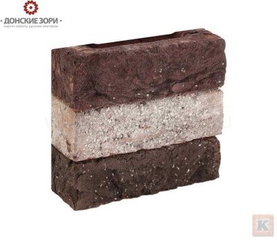 Кирпич ручной формовки Донские Зори_коллекция_Усадьба_W087_Литвиново_узкий 215*50*65 мм