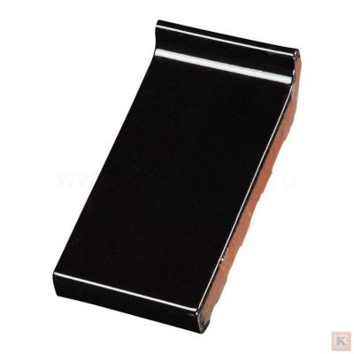 Оконный отлив 105x215x30 black shine glazed
