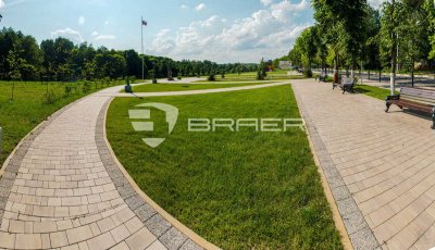 Бетонная тротуарная плитка BRAER Степь 60 мм, серия "Старый город Ландхаус"