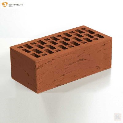 Кирпич красный Браер (Braer) риф 1,4 НФ